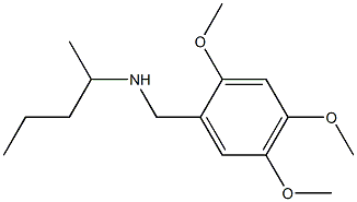 pentan-2-yl[(2,4,5-trimethoxyphenyl)methyl]amine Struktur