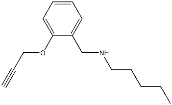 pentyl({[2-(prop-2-yn-1-yloxy)phenyl]methyl})amine Struktur