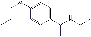 propan-2-yl[1-(4-propoxyphenyl)ethyl]amine Struktur