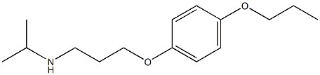 propan-2-yl[3-(4-propoxyphenoxy)propyl]amine Struktur