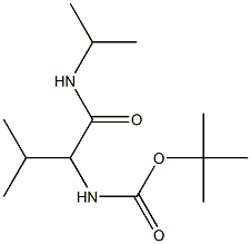 tert-butyl 1-[(isopropylamino)carbonyl]-2-methylpropylcarbamate Struktur