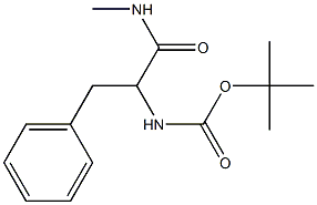 tert-butyl 1-benzyl-2-(methylamino)-2-oxoethylcarbamate Struktur