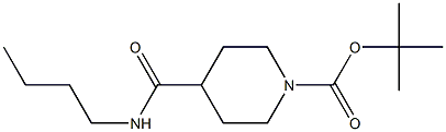 tert-butyl 4-[(butylamino)carbonyl]piperidine-1-carboxylate Struktur