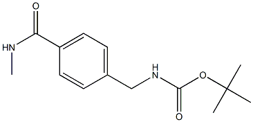 tert-butyl 4-[(methylamino)carbonyl]benzylcarbamate Struktur