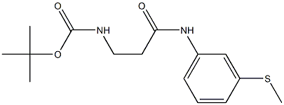 tert-butyl N-(2-{[3-(methylsulfanyl)phenyl]carbamoyl}ethyl)carbamate Struktur