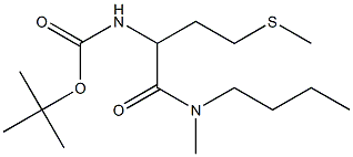 tert-butyl N-{1-[butyl(methyl)carbamoyl]-3-(methylsulfanyl)propyl}carbamate Struktur