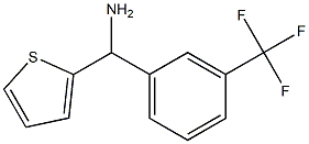 thiophen-2-yl[3-(trifluoromethyl)phenyl]methanamine Struktur