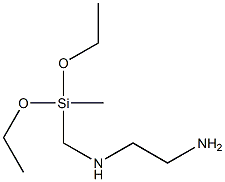 N-(Methyldiethoxysilylmethyl)ethylenediamine Struktur