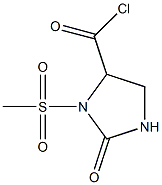 1-chloroformyl-3-methylsulfonyl-2-imidazolidineone Struktur