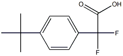 (4-tert-Butylphenyl)difluoroacetic acid Struktur