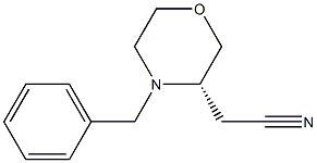 (S)-4-Benzyl-3-cyanomethylmorpholine Struktur