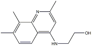 Ethanol,  2-[(2,7,8-trimethyl-4-quinolinyl)amino]- Struktur