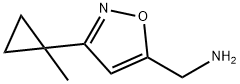 5-Isoxazolemethanamine,  3-(1-methylcyclopropyl)- Struktur