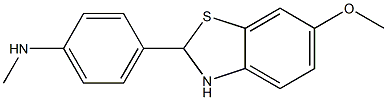 4-(6-METHOXY-2,3-DIHYDROBENZO[D]THIAZOL-2-YL)-N-METHYLBENZENAMINE Struktur