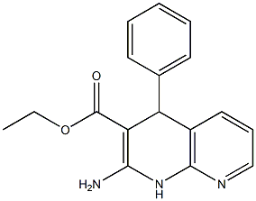 ETHYL 2-AMINO-4-PHENYL-1,4-DIHYDRO-1,8-NAPHTHYRIDINE-3-CARBOXYLATE Struktur