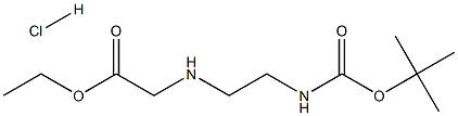 ETHYL N-[(2-BOC-AMINO)ETHYL]GLYCINATE HCL Struktur