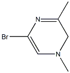 3-Bromo-1,5-dimethyl-1H-pyrazine Struktur