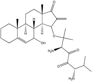 7-Hydroxy-15,16-methylene-3-pivaloyloxy-5-androsten-17-one Struktur