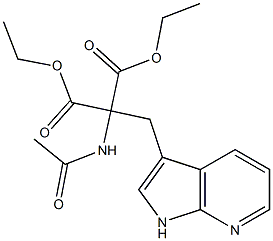 Ethyl a-Acetamido-a-carbethoxy--(7-aza-3-indolyl)propionate Struktur