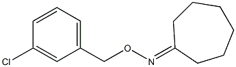 Cycloheptanone O-(3-chloro-benzyl)-oxime Struktur