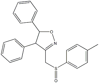 Isoxazole,  4,5-dihydro-3-[[(4-methylphenyl)sulfinyl]methyl]-4,5-diphenyl- Struktur