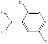 2.5-Dichloropyrindine-4-boronic acid Struktur