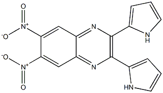 6,7-dinitro-2,3-di(1H-pyrrol-2-yl)quinoxaline Struktur