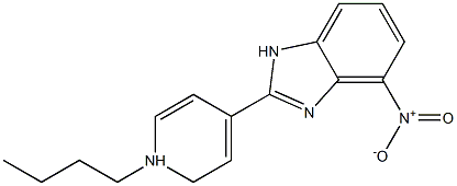 2-(1-butyl-1lambda~5~-pyridin-4-yl)-4-nitro-1H-benzimidazole Struktur