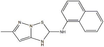 6-methyl-N-(1-naphthyl)-1,2-dihydropyrazolo[1,5-b][1,2,4]thiadiazol-2-amine Struktur