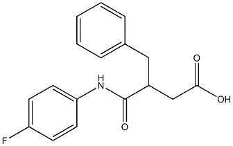 3-benzyl-4-(4-fluoroanilino)-4-oxobutanoic acid Struktur