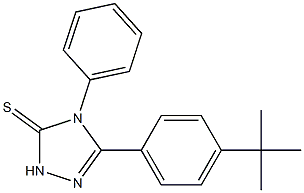 5-(4-tert-butylphenyl)-4-phenyl-2,4-dihydro-3H-1,2,4-triazole-3-thione Struktur