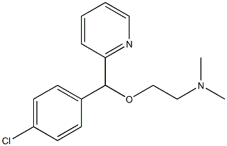 N-{2-[(4-chlorophenyl)(2-pyridinyl)methoxy]ethyl}-N,N-dimethylamine Struktur