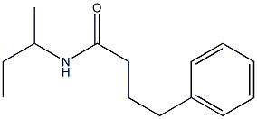 N-(sec-butyl)-4-phenylbutanamide Struktur