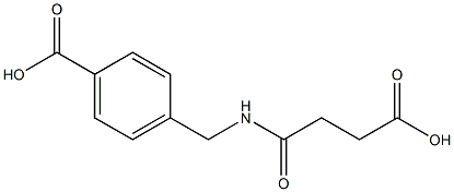 4-{[(3-carboxypropanoyl)amino]methyl}benzoic acid Struktur