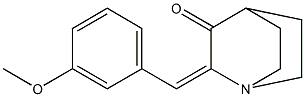 2-(3-methoxybenzylidene)quinuclidin-3-one Struktur