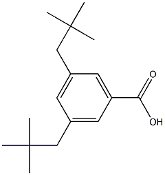 3,5-dineopentylbenzoic acid Struktur