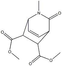 dimethyl 2-methyl-3-oxo-2-azabicyclo[2.2.2]oct-7-ene-5,6-dicarboxylate Struktur