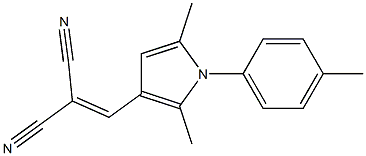 2-{[2,5-dimethyl-1-(4-methylphenyl)-1H-pyrrol-3-yl]methylene}malononitrile Struktur