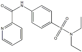 N-{4-[(diethylamino)sulfonyl]phenyl}-2-pyridinecarboxamide Struktur