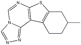 9-methyl-8,9,10,11-tetrahydro[1]benzothieno[3,2-e][1,2,4]triazolo[4,3-c]pyrimidine Struktur