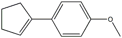 4-(1-cyclopenten-1-yl)phenyl methyl ether Struktur