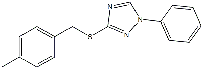 3-[(4-methylbenzyl)sulfanyl]-1-phenyl-1H-1,2,4-triazole Struktur