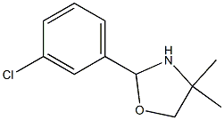 2-(3-chlorophenyl)-4,4-dimethyl-1,3-oxazolidine Struktur