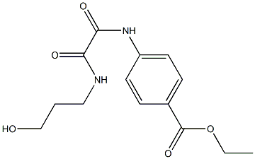 ethyl 4-{[[(3-hydroxypropyl)amino](oxo)acetyl]amino}benzoate Struktur