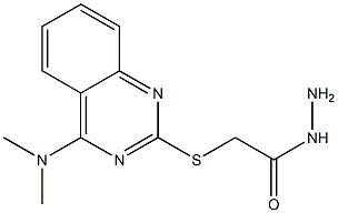 2-{[4-(dimethylamino)-2-quinazolinyl]sulfanyl}acetohydrazide Struktur