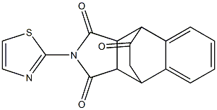 11-(1,3-thiazol-2-yl)-11-azatetracyclo[6.5.2.0~2,7~.0~9,13~]pentadeca-2,4,6-triene-10,12,14-trione Struktur