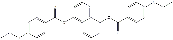 5-[(4-ethoxybenzoyl)oxy]-1-naphthyl 4-ethoxybenzoate Struktur