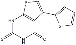 5-(2-thienyl)-2-thioxo-2,3-dihydrothieno[2,3-d]pyrimidin-4(1H)-one Struktur