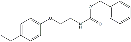 benzyl 2-(4-ethylphenoxy)ethylcarbamate Struktur