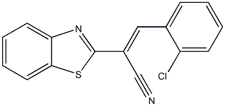 2-(1,3-benzothiazol-2-yl)-3-(2-chlorophenyl)acrylonitrile Struktur